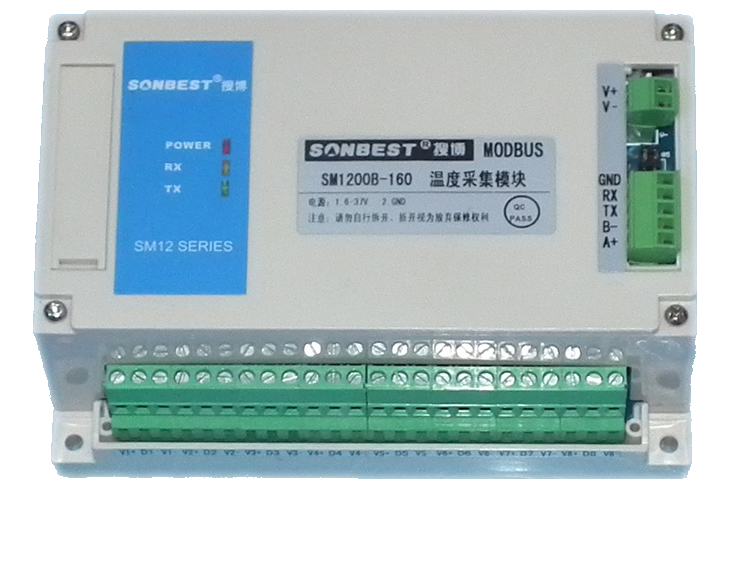 Zigbee,無線,SM1200W、RS485接口、16通道、160點、變送模塊、DS18B20采集工作站、DS18B20采集儀、單總線采集儀
