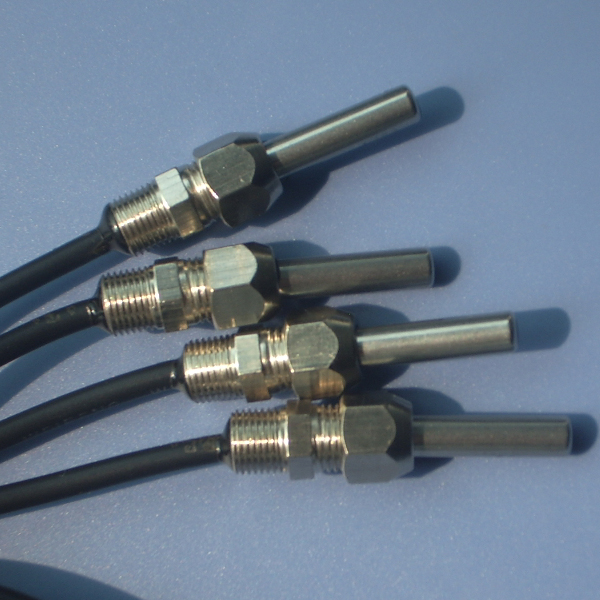 Installation type, DS18B20, waterproof and dustproof, IP68, single-bus temperature sensor, thread, M10, metal housing