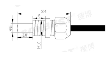 Bearing special stainless steel tube, temperature sensor, DS18B20, package, patch, round, waterproof package, pipeline inspection, single bus