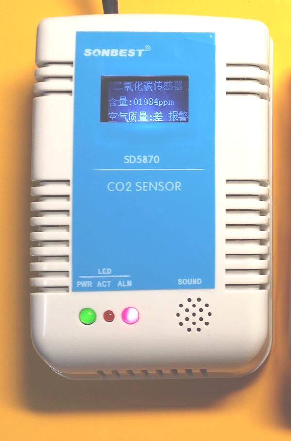 室內空氣質量測試，CO2，傳感器，CO2傳感器