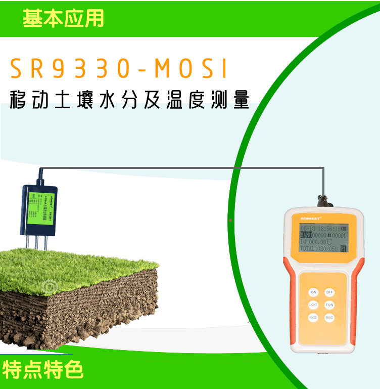 SR9330B土壤水分温度检测仪基本应用