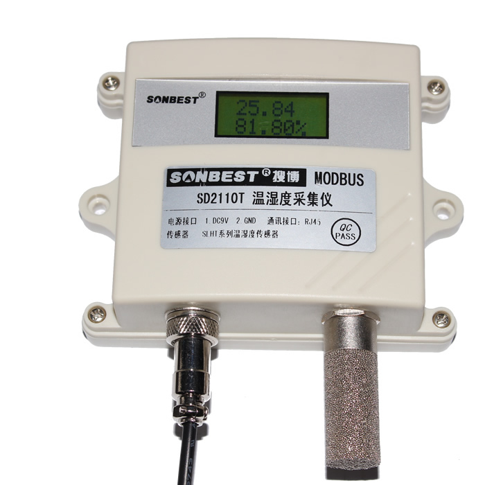 [SD2110T]网络接口温湿度显示仪（RJ45网络接口,支持SHT10,SHT11,SHT15）