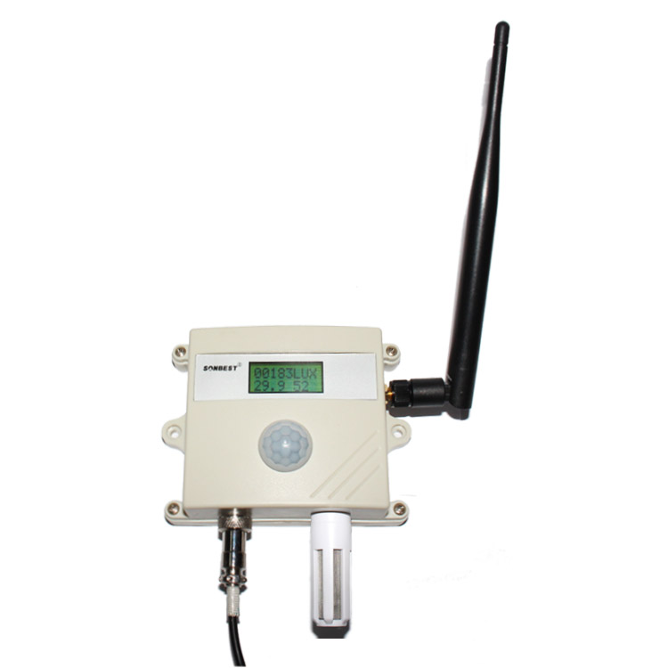 [SZ2190D]ZIGBEE无线液晶显示光照度及温湿度一体式传感器