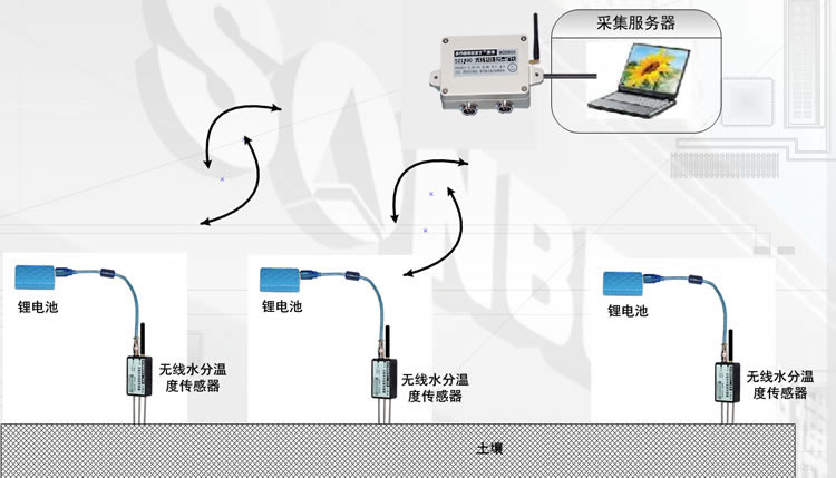 无线土壤水分温度传感器(PT100，无线，水分传感器，温度传感器，modbus-RTU,地址可修改，433Mhz|SZ2802)