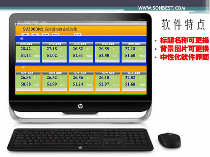 机房 药品 仓库 GSP认证 RS485 网络型温湿度传感器 温湿度变送器