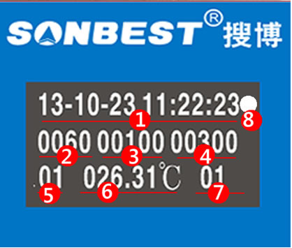 八通道PT100温度记录液晶功能说明