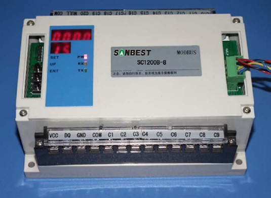 160点8通道温度报警控制器（阶梯式温度报警控制器）(20路、温度控制器、智能计费控制器、温度采集模块、单总线、MODUBS协议、空调节能控制器、独立恒温控制器、恒温控制器|SC1200B-8)