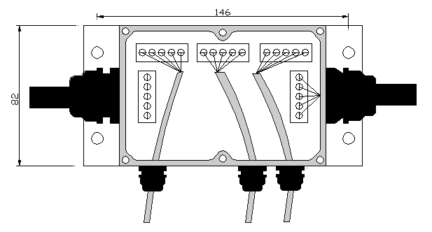 T型总线连接器内部接线图