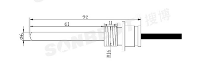 SS1114, 航插型,PT100, 温度, 传感器