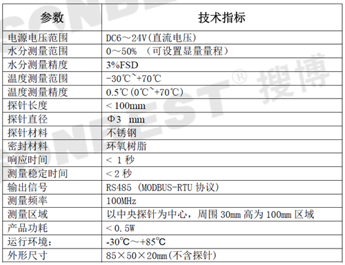PT100,RS485,水分传感器,温度传感器,modbus-RTU,地址可修改