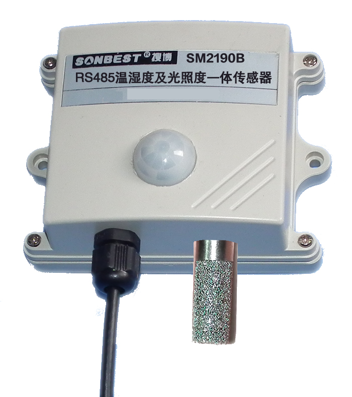 SM2190B、光照度、变送器、RS485、MODBUS-RTU、温湿度、SHT10、照度计