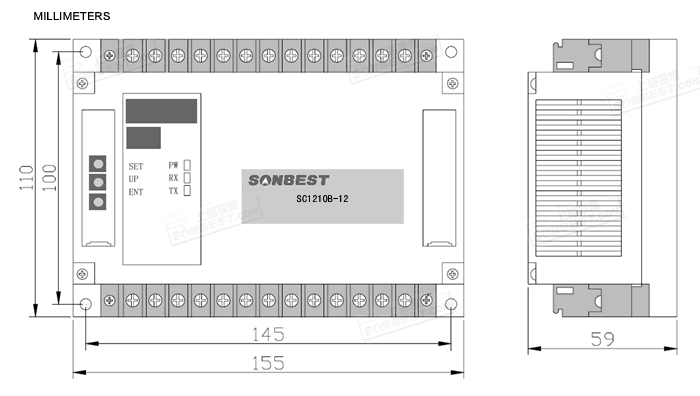 SM1210B-12,RS485,温湿度,变送,模块