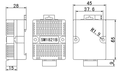RS485接口湿度传感器（内置湿敏电容）(SM1821B、RS485、湿度、模块、HS1101、RS485温湿度、温湿度变送器|SM1821B)