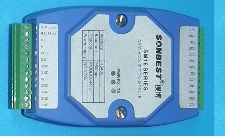 SM1610B-8,RS485,接口,8通道,温湿度,采集模块