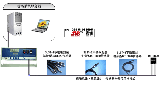 单总线智能温度数据在线测试仪基本方案