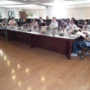 搜博领导人与上海市地质勘察院领导人商谈项目
