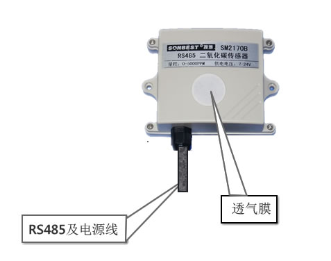 [SM2170B]RS485红外二氧化碳传感器(MODBUS-RTU协议