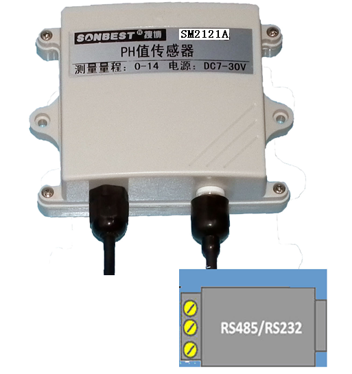 SM2121A,RS232液体,PH值传感器