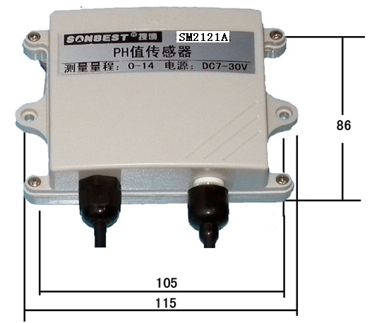 SM2121A,RS232液体,PH值传感器