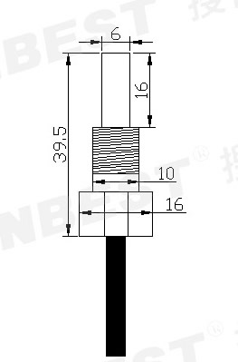 SLST1-19螺纹固定微型温度传感器DS18B20 PT100 PT1000铂热电阻电偶