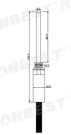 SLST1-20,手持式,温度传感器,DS18B20,不锈钢外壳,封装,传感器