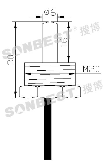 SLST1-27,管道,检测,温度,传感器,数字化,温度传感器,DS18B20,不锈钢外壳,